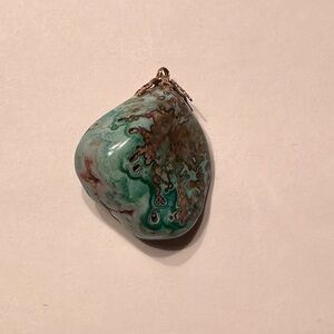 Teal green Laguna Stone Pendant